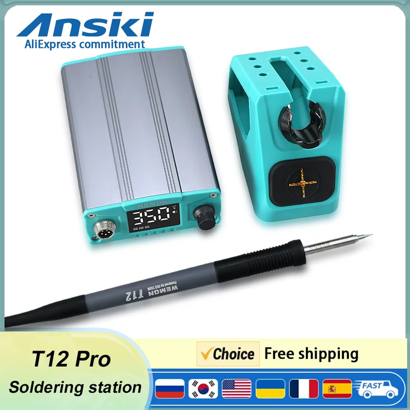 T12 Soldering station 75W Digital display Constant temperature For PCB Precision