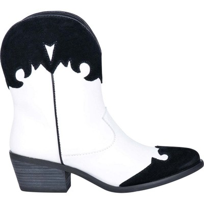 

Dingo Go For It Snip Toe Cowboy Boots Womens White Casual Boots DI116-WBK, Белый, Dingo Go For It Snip Toe Cowboy Booties