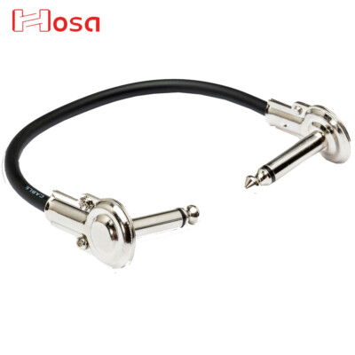 Hosa IRG-103 3FT Guitar Pedal Patch Cable Flat Low-profile Right-Angle 1/4''