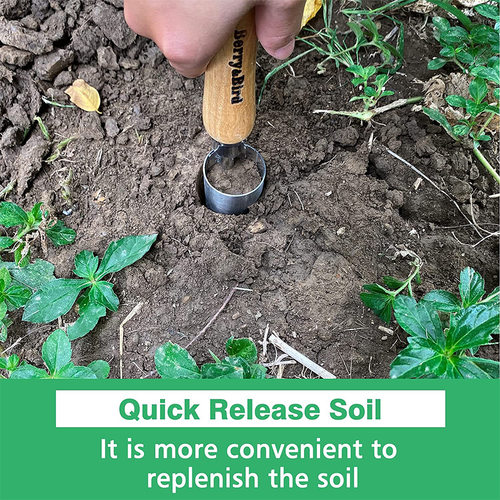 Berry&Bird Garden Bulb Planter 4in, 6in Depth Mark Digging Transplanter Tool