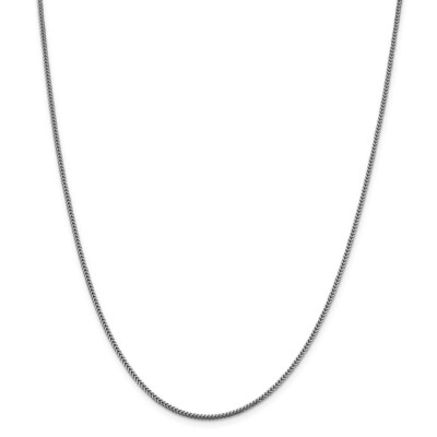 Pre-owned Superdealsforeverything Real 14kt White Gold 16 Inch 1.4mm Franco With Lobster Clasp Chain; 16 Inch