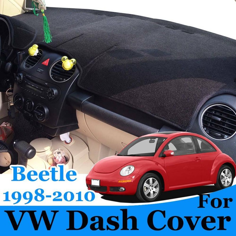 ⭐For Volkswagen VW Beetle 1998 - 2010 Dash Cover Mat Dashmat Black Carpet XUKEY