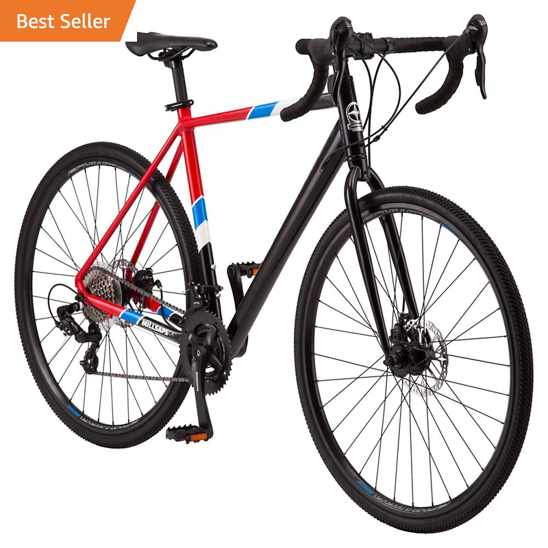 Schwinn Millsaps Road Bike, 700C Wheels, 14 Speeds, Black an