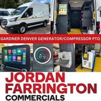 2020 70 reg FORD TRANSIT 2.0 RWD MWB L2H3 ULEZ GARDNER DENVER GEN COMPRESSOR PTO