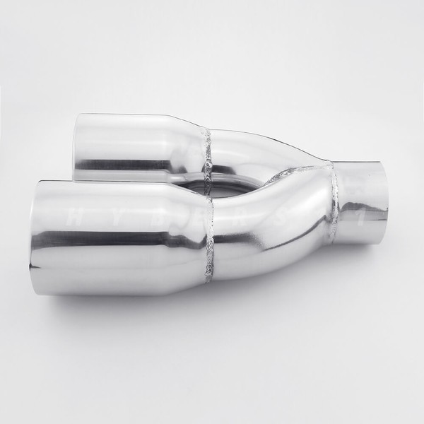PAIR Quad 4" Out Exhaust Tips 3" In Staggered Stainless Steel - Foto 9