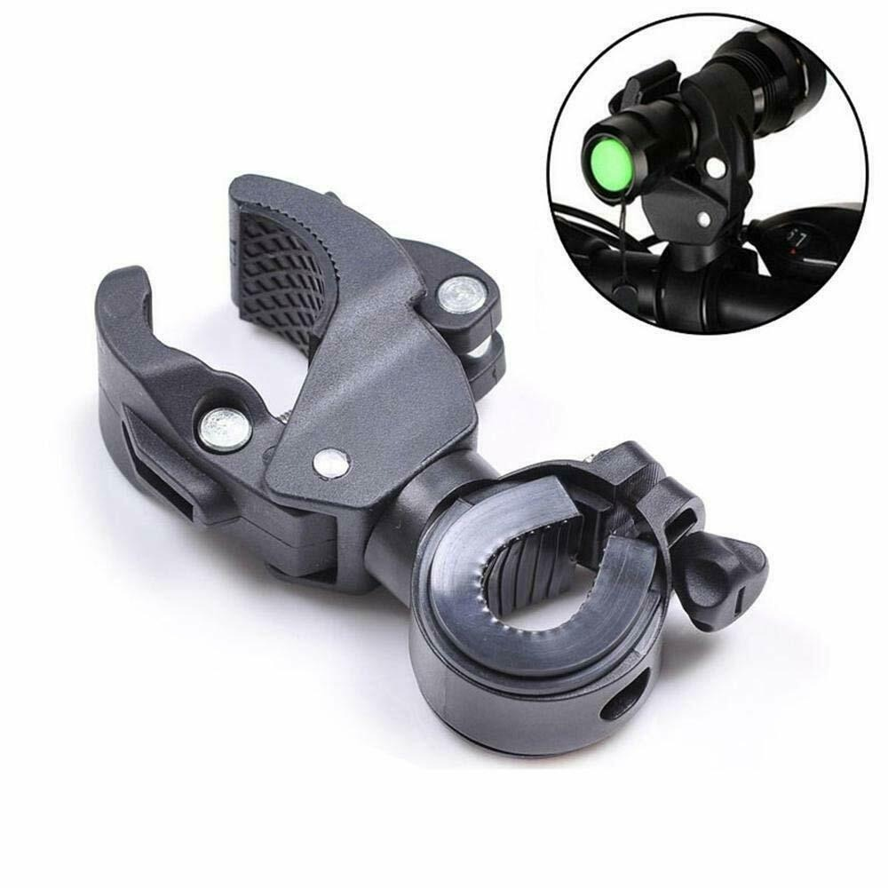MTB Bicycle Bike Handlebar Mount Bracket Flashlight Torch Clip Holder Clamp US