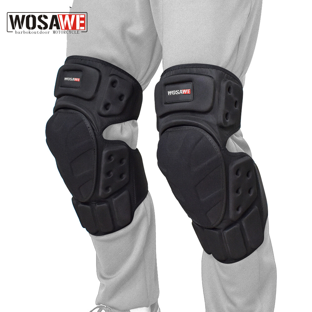 WOSAWE Motocross Dirt Bike Knee Support Brace Knee Guards MTB BMX Knee Pads Gear