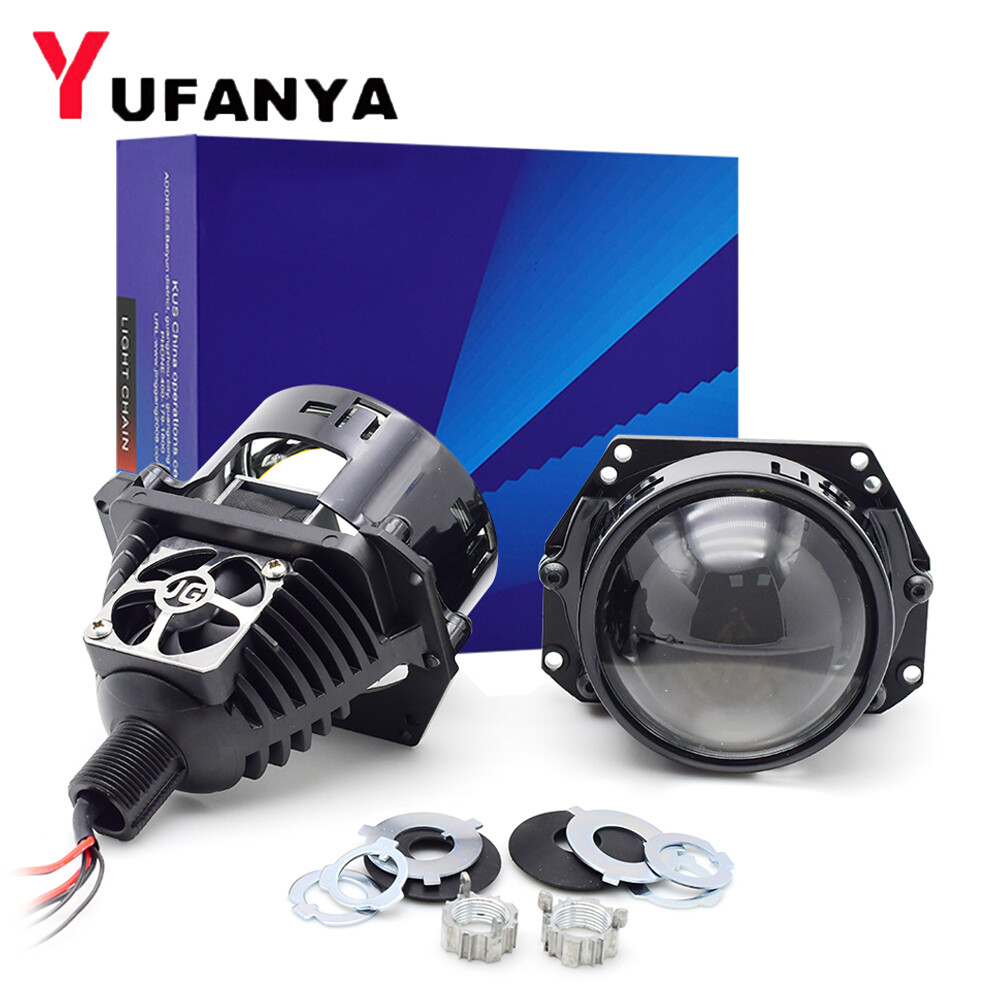 45W 3.0 inch Bi LED Projector Lens Car Headlight Kit Universal Retrofit