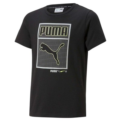 

Puma Arctic Stars Graphic Crew Neck Short Sleeve TShirt Boys Size  Casual Tops, Черный, Puma Arctic Stars Graphic Crew Neck Short Sleeve TShirt