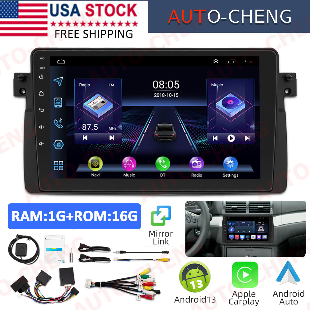 Android 13 Gps Bt For Bmw 3 Series E46 1998-2006 Apple Carplay