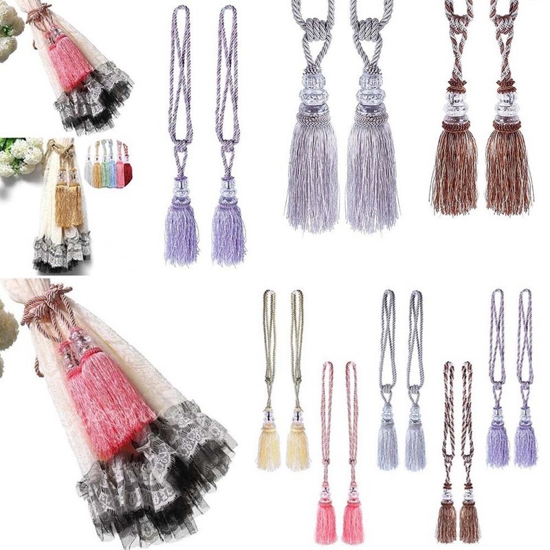 Tie Accessories Holdback Buckles Window Curtain Tiebacks Crystal