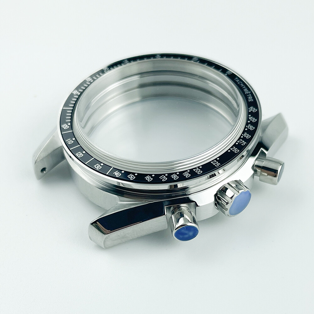 40mm Moon Watch Case for ST1902 ST1901 Chronograph Speed Classic Stainless Steel