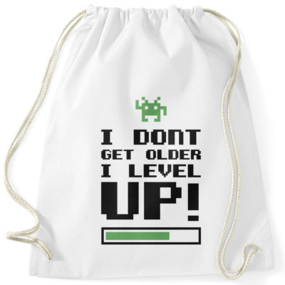 Turnbeutel I dont get older I level up Gamer Spruch Moonworks®