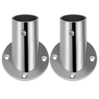 2 Pcs Closet Rod Brackets Closet Pole Holder Closet Pole Socket