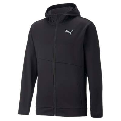 

Мужская толстовка с капюшоном на молнии Puma Train Entry Excite, черная 52302501, Черный