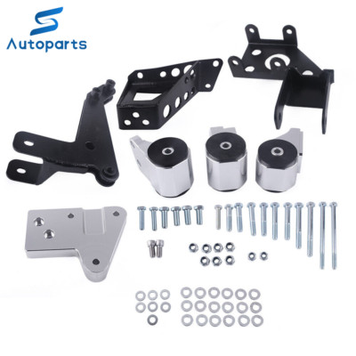 Black Engine Swap Mounts For Civic 92-95 Integra 94-01 K Series Swap K20 K24 62A