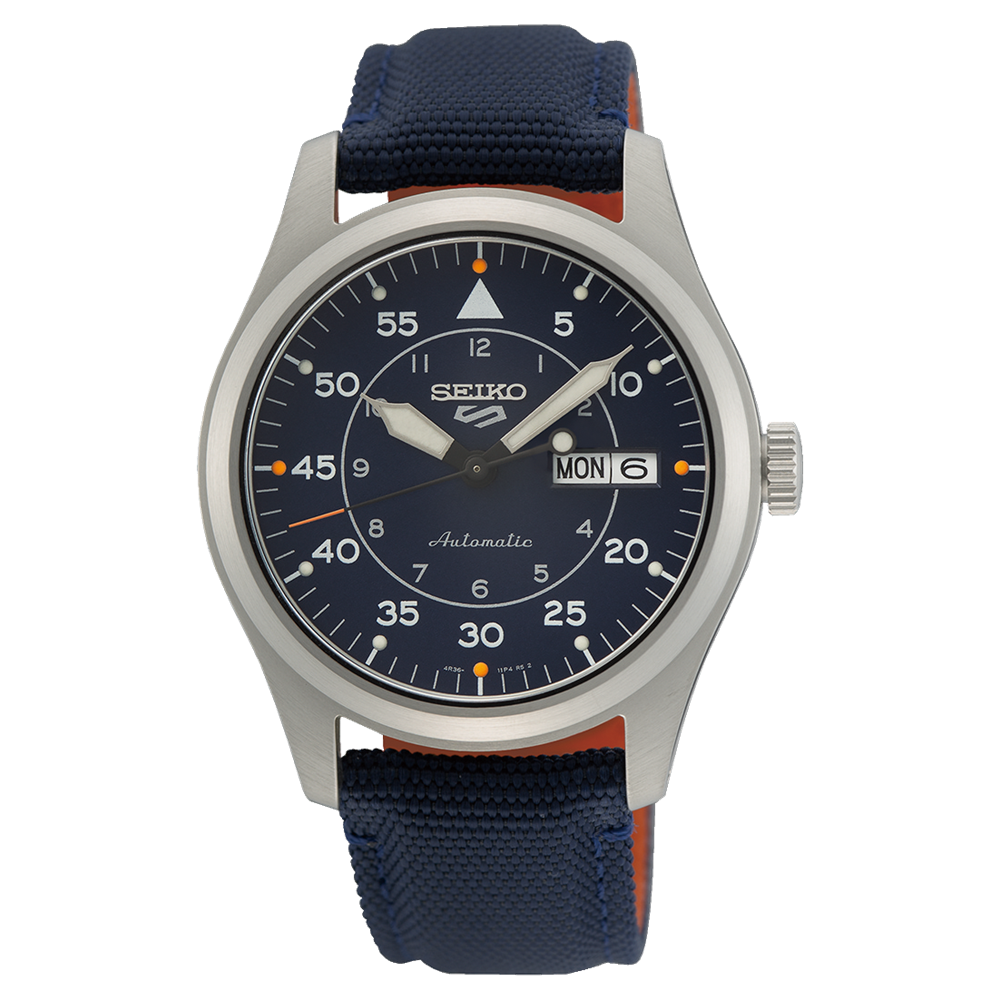 Pre-owned Seiko 5 Sports Srph31 Automatic Water Resistant 39.4mm Blue Dial Men's Watch