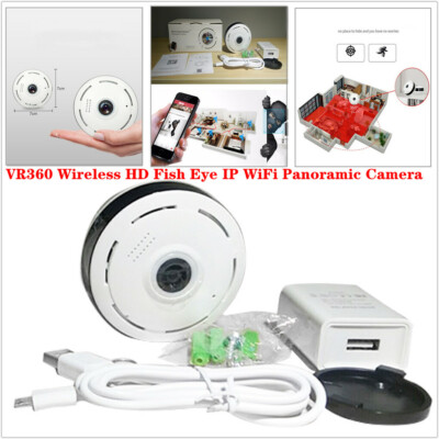 3D VR Wireless HD Fisheye IP WiFi Panoramic Camera 960P 360° 1.3MP Security IR
