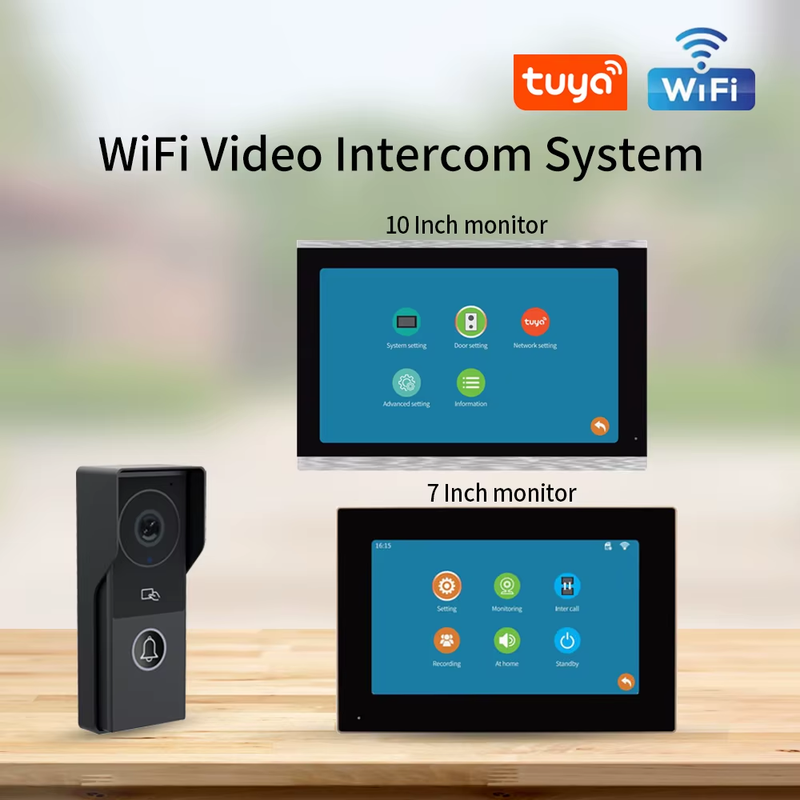 KW06 Wifi Video Doorbell System 1080P Visual Doorphone Door Bell Camera Tuya App