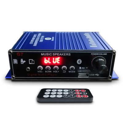 400W 2Channel bluetooth Mini HIFI Power Amplifier Audio Stereo Amp Home Car FM