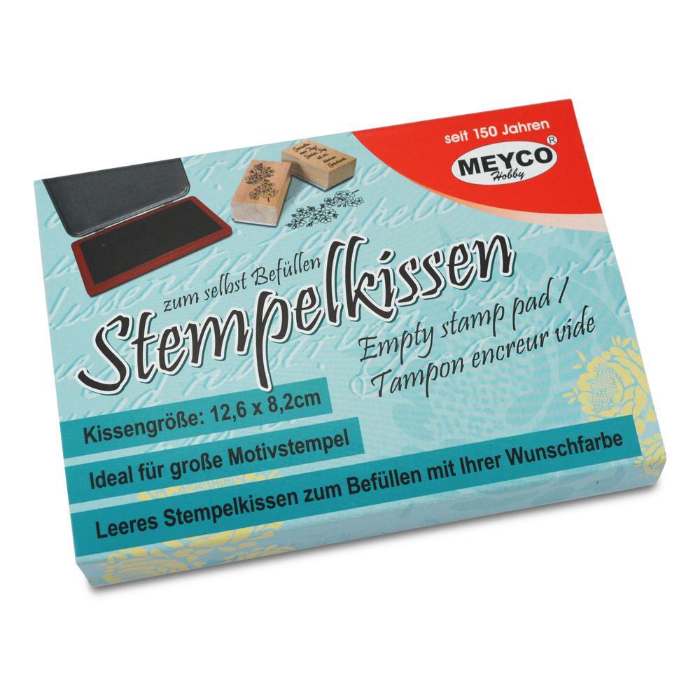 Meyco Stempelkissen im Metallgehäuse groß, nicht getränkt - 12,6 x 8,2cm