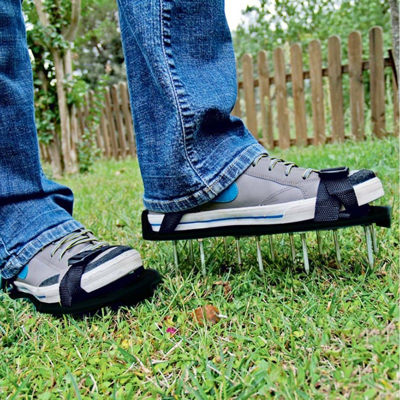 Rasenbelüfter Sandalen Schuhe Vertikutierer Nagelschuhe Garten Spike