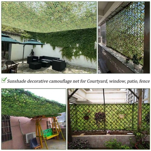 Outdoor Military Woodland Camouflage Netting Cutable Camo Net Camping Hunting