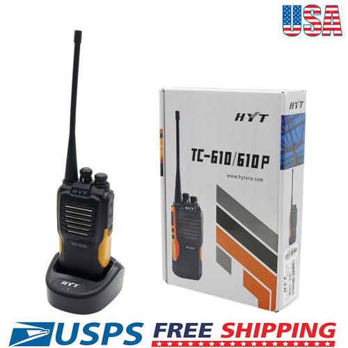 HYT TC-610 TC610 UHF Radio 5 Watt 16 Channel Two Way Radio UHF Walkie Talkie USA