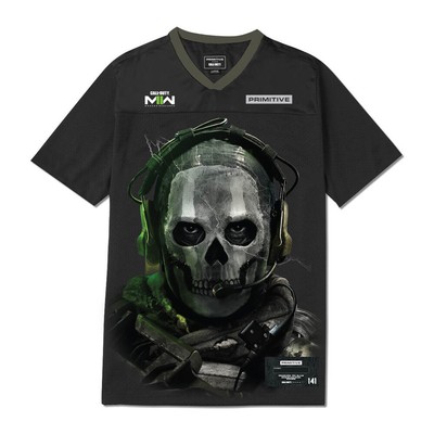 

Мужская футболка Primitive x Call Of Duty Ghost Jersey Lifestyle, черная, Черный, Primitive x Call Of Duty Ghost Jersey Lifestyle T-Shirt