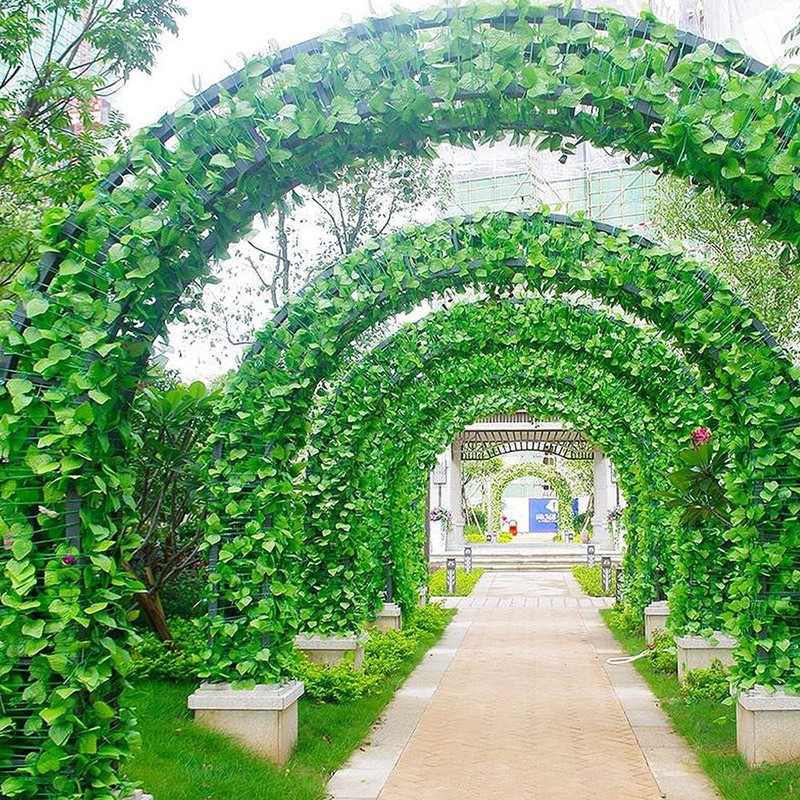 2 4m Artificial Ivy Leaf Garland Plants Vine Fake Foliage Home