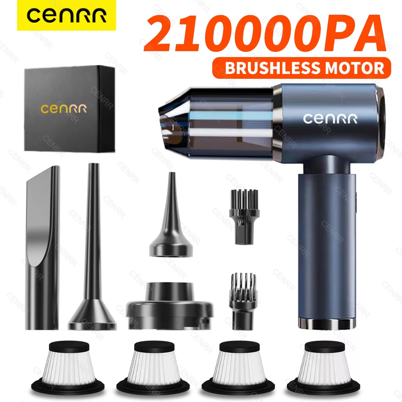 210000PA Car Vacuum Cleaner Mini Powerful Handheld Wireless Cleaner Home Applian