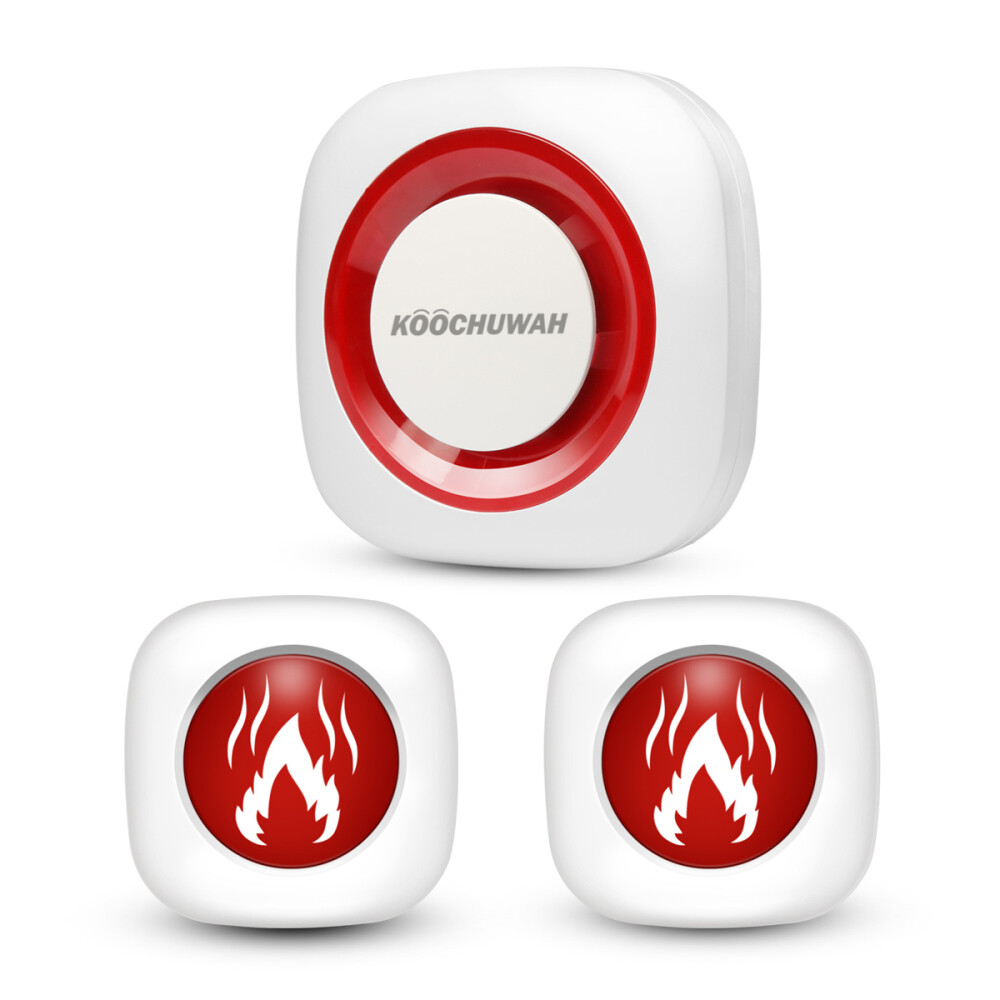 Smoke Detector Partner Fire Alarm GSM Phone Message Notice SIM Card with 2Sensor