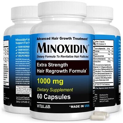 Minoxidin 1000mg   Natural Dietary Supplement For Women Men Extra Strength