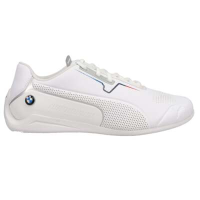 

Puma Bmw Motorsport Drift Cat 8 Мужские белые кроссовки на шнуровке Повседневная обувь 306978, Белый, Puma Bmw Motorsport Drift Cat 8 Lace Up