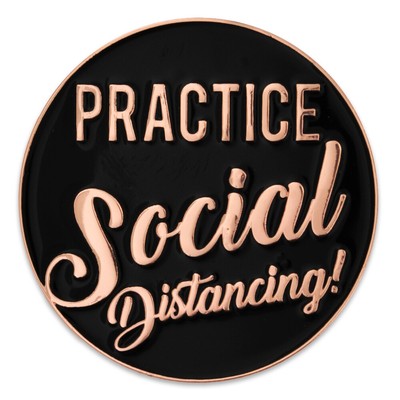 PinMart's Practice Social Distancing Awareness Lapel Pin