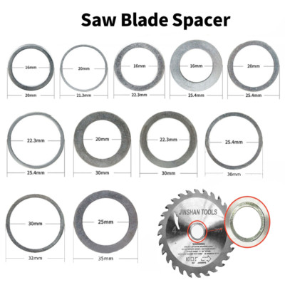 16-50mm Saw Blade Bushing Circular Blades Spacer Ring Adapter For Saw Blade Bore