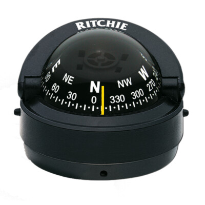 Ritchie S-53 Explorer Compass - Surface Mount - Black RITCHIE COMPASS S-53  2 Da