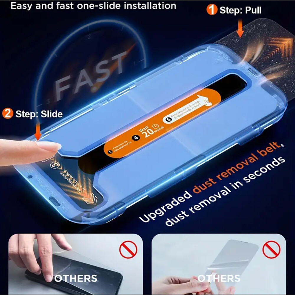 4-Pack Ultra-Clear Glossy Glass Screen Protector for iPhone 12 13 14 15 Pro Max