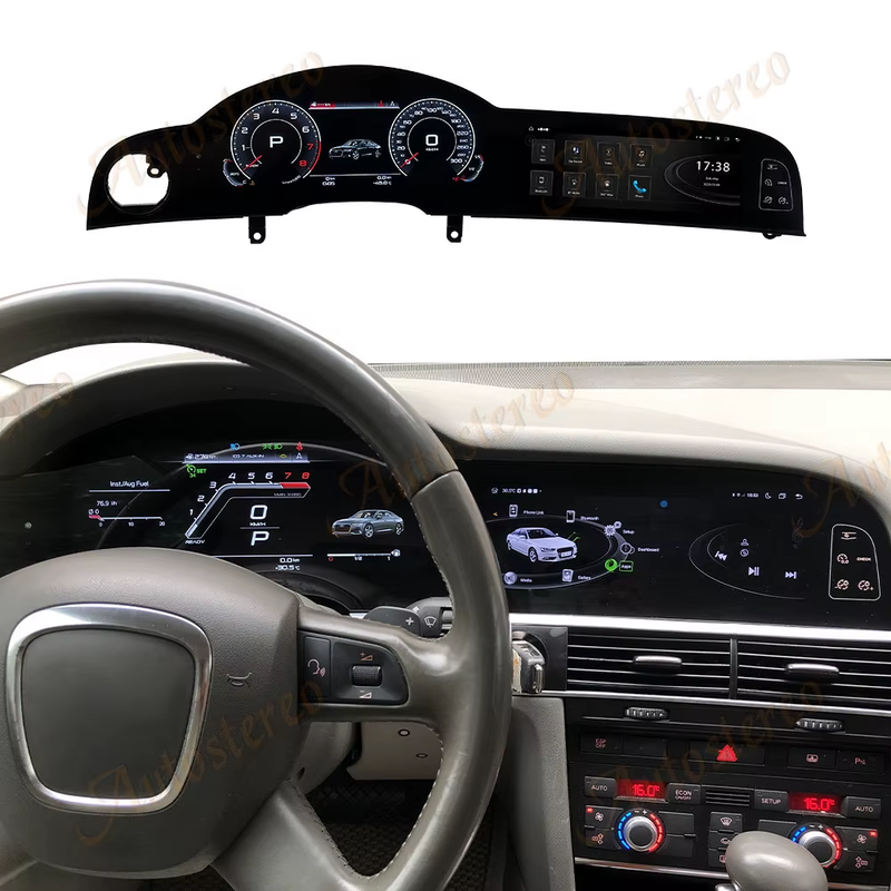 Android 13.0 HD Screen For Audi A6 2005-2012 Carplay Car GPS Navigation Auto Ste