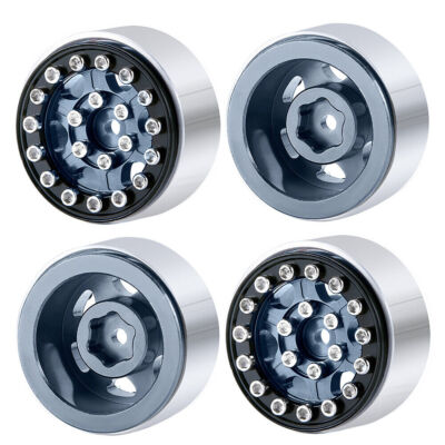 Qmore 1.0'' Metal Beadlock CNC Wheel Rim for 1/24 RC Axial SCX24 90081 AXI00001