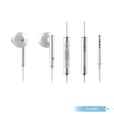 Original HUAWEI Official Half In-Ear Metal Earphones With Mic (AM116)