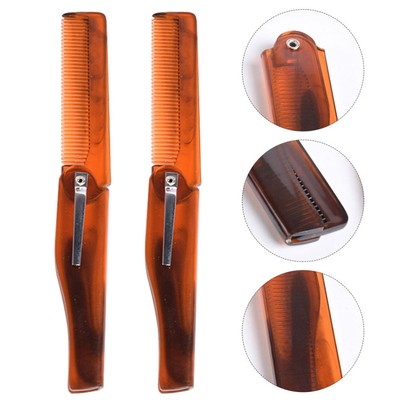 4 Pcs Beard Care Comb Folding Mustache Beard Comb Travel Comb