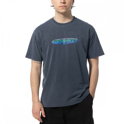 

Футболка унисекс овальная мужская Gramicci темно-синяя, Синий, Gramicci Unisex Oval Tee