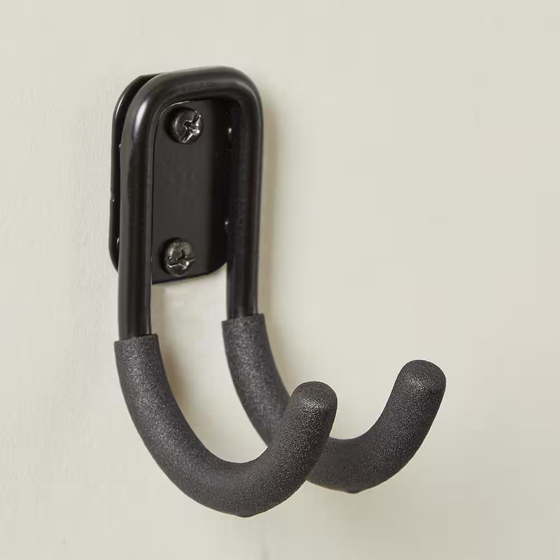 Husky Garage Storage J Hook Steel Wall Mount Tool Hanger 45 lb Black Heavy Duty