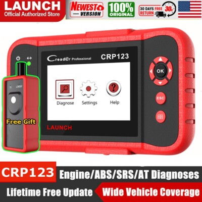 2024 LAUNCH CRP123 Car OBD2 Diagnostic Scanner Engine ABS SRS Fault Code Reader