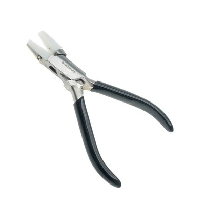 BeadSmith Nylon Jaw Pliers, Chain Nose with Black Handle, 4.75 Inches Long
