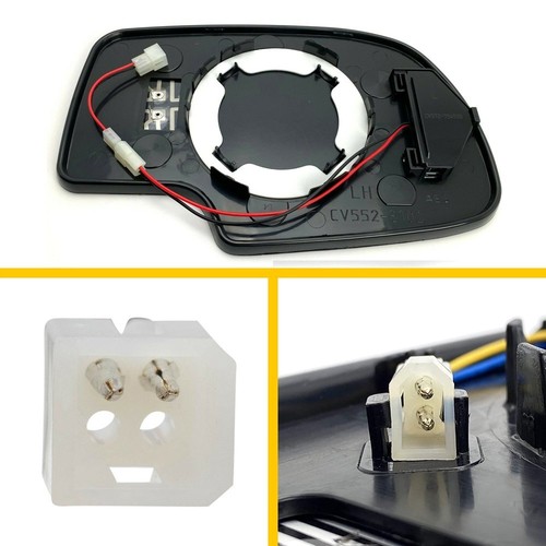 Left Driver Heated Mirror Glass For 2003-2006 Chevy Silverado 1500 GM1324102