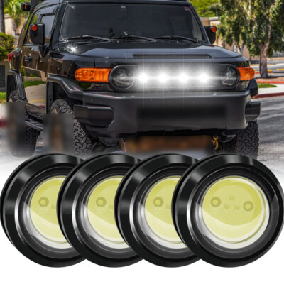 4x Universal Eagle Eye LED Strobe Light Lamp DRL For Boat Marine Cars