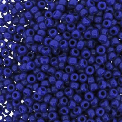 Miyuki Round Rocaille Seed Beads Size 8/0 Opaque Cobalt Blue 22GM (8-414)