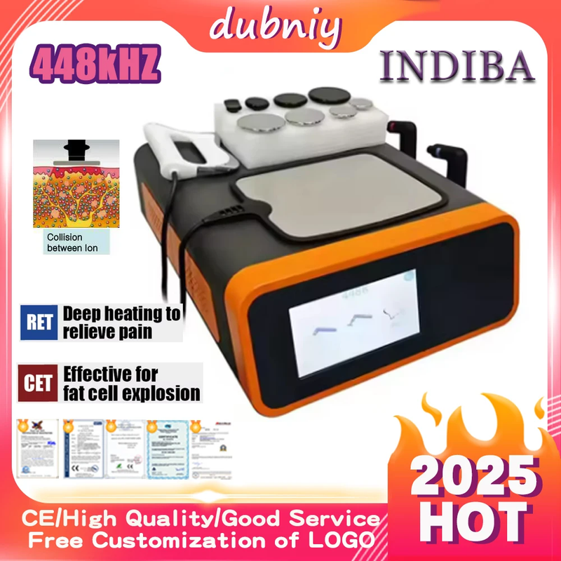 INDIBA Tecar 448KHz RF Cavitation Body Care Machine Weight Loss Pain Relief RET